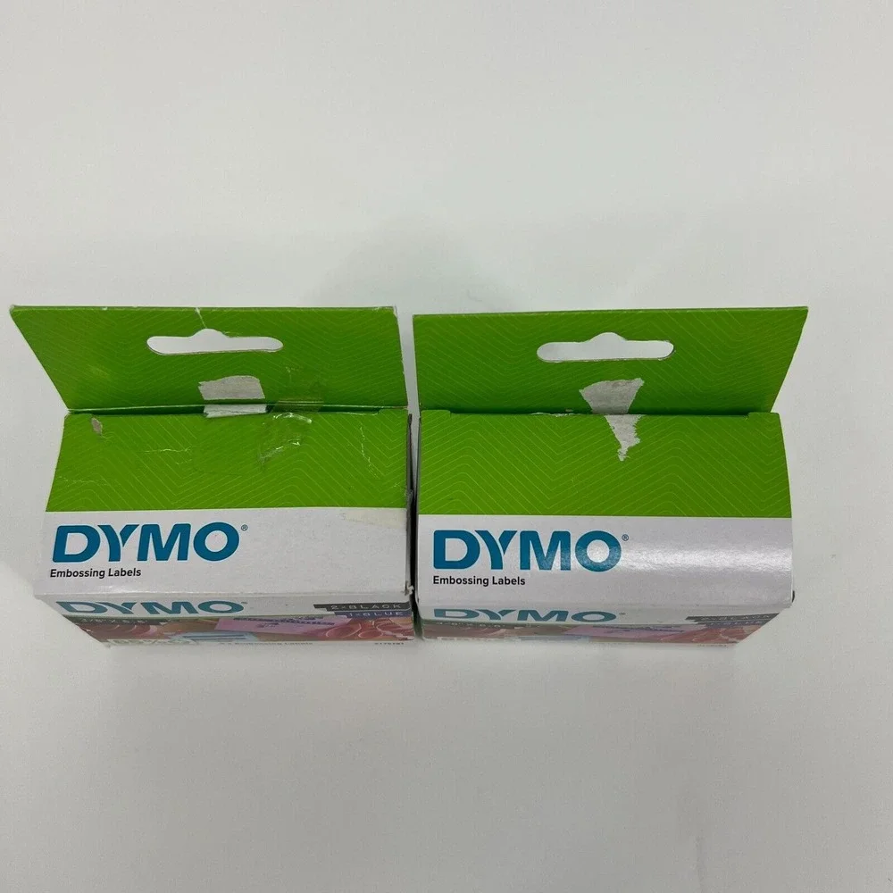2 Pack DYMO Self-Adhesive Embossing Labels 3/8